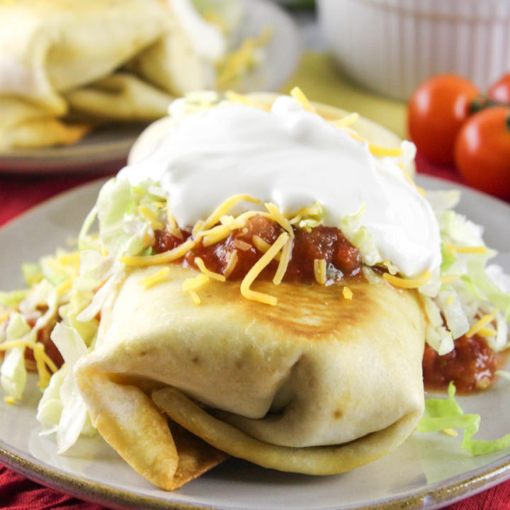 Vegetarian Chicken Chimichanga's