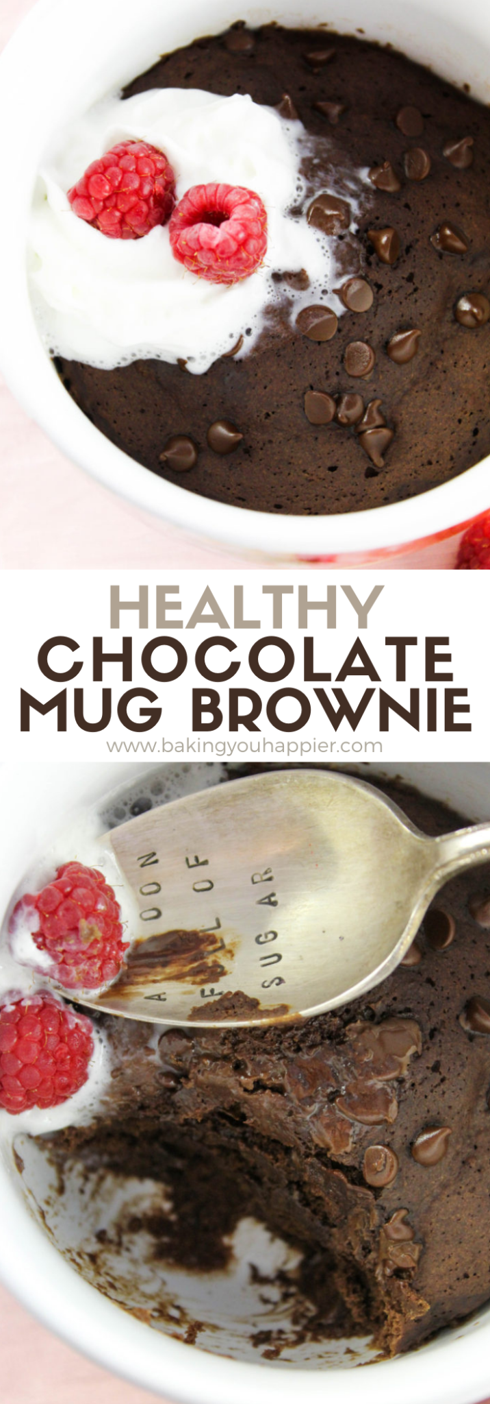 Healthy Chocolate Mug Brownie Baking You Happier