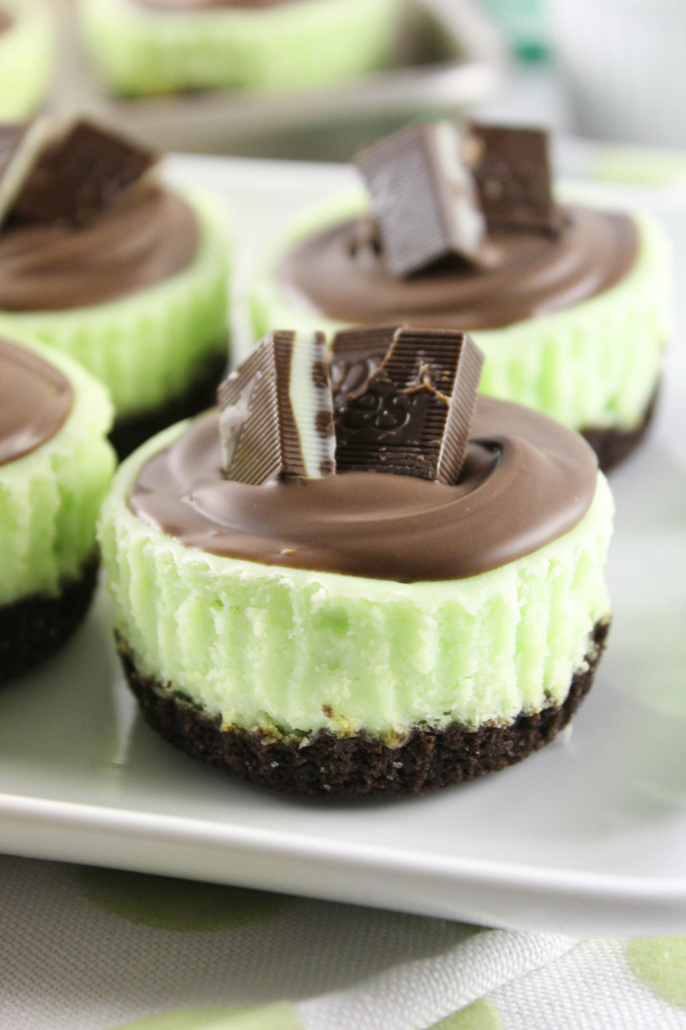 Andes Mint Mini Cheesecakes Baking You Happier