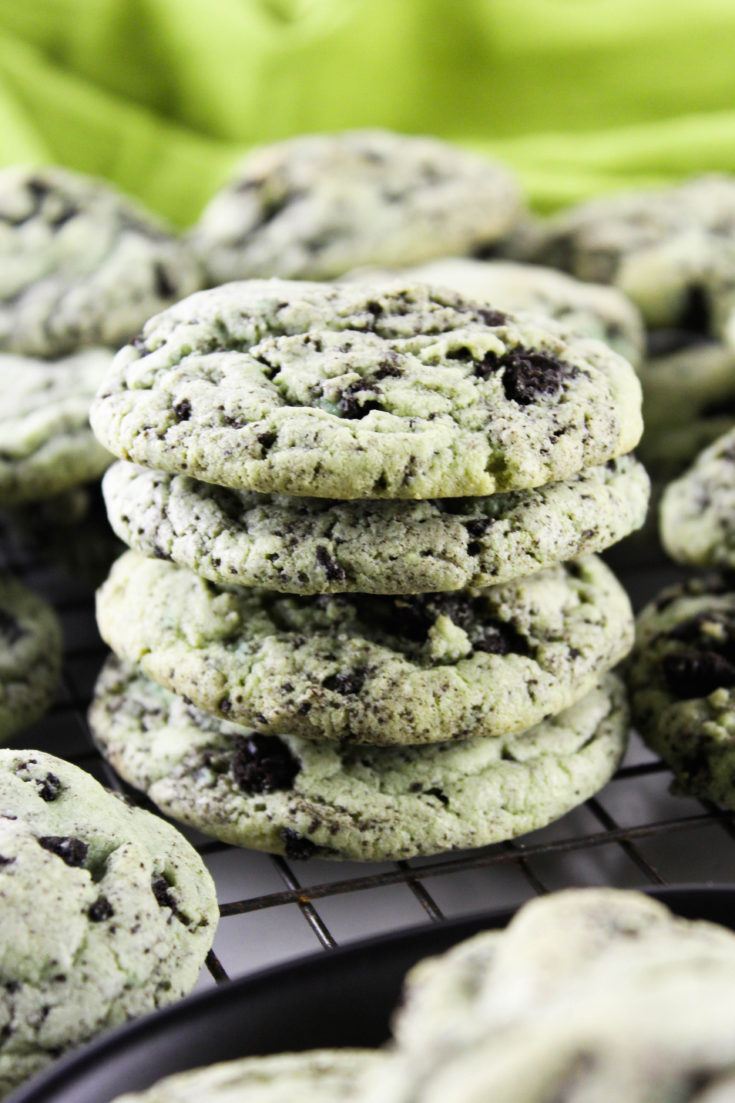 Mint Oreo Pudding Cookies