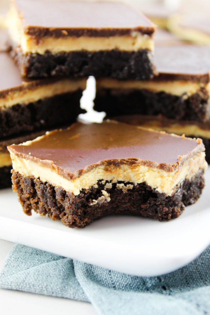 Buckeye Brownies with Brownie Mix Baking You Happier