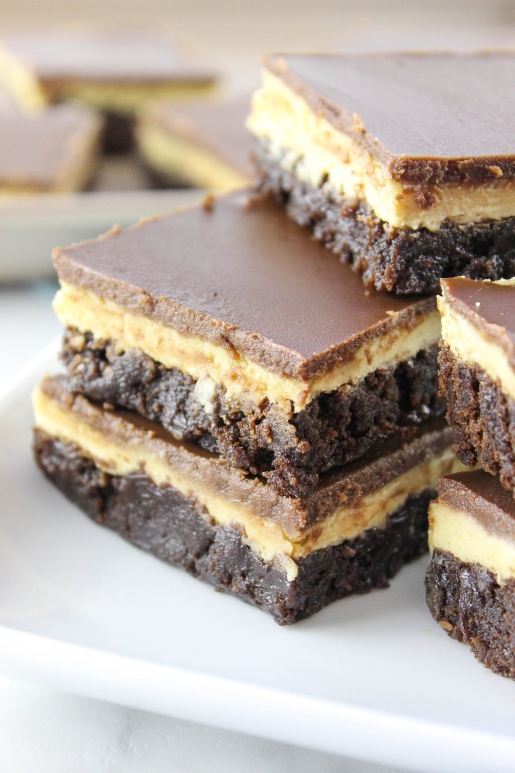 Buckeye Brownies with Brownie Mix Baking You Happier