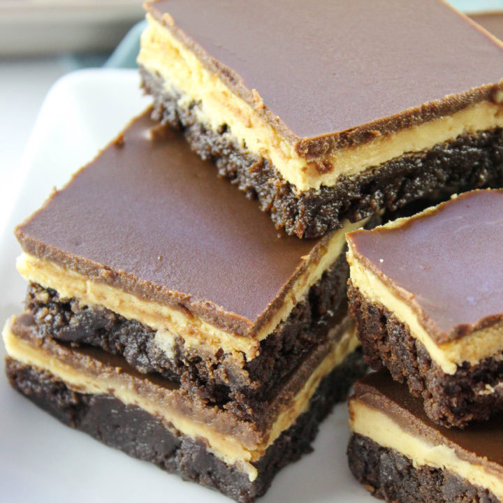 Buckeye Brownies with Brownie Mix