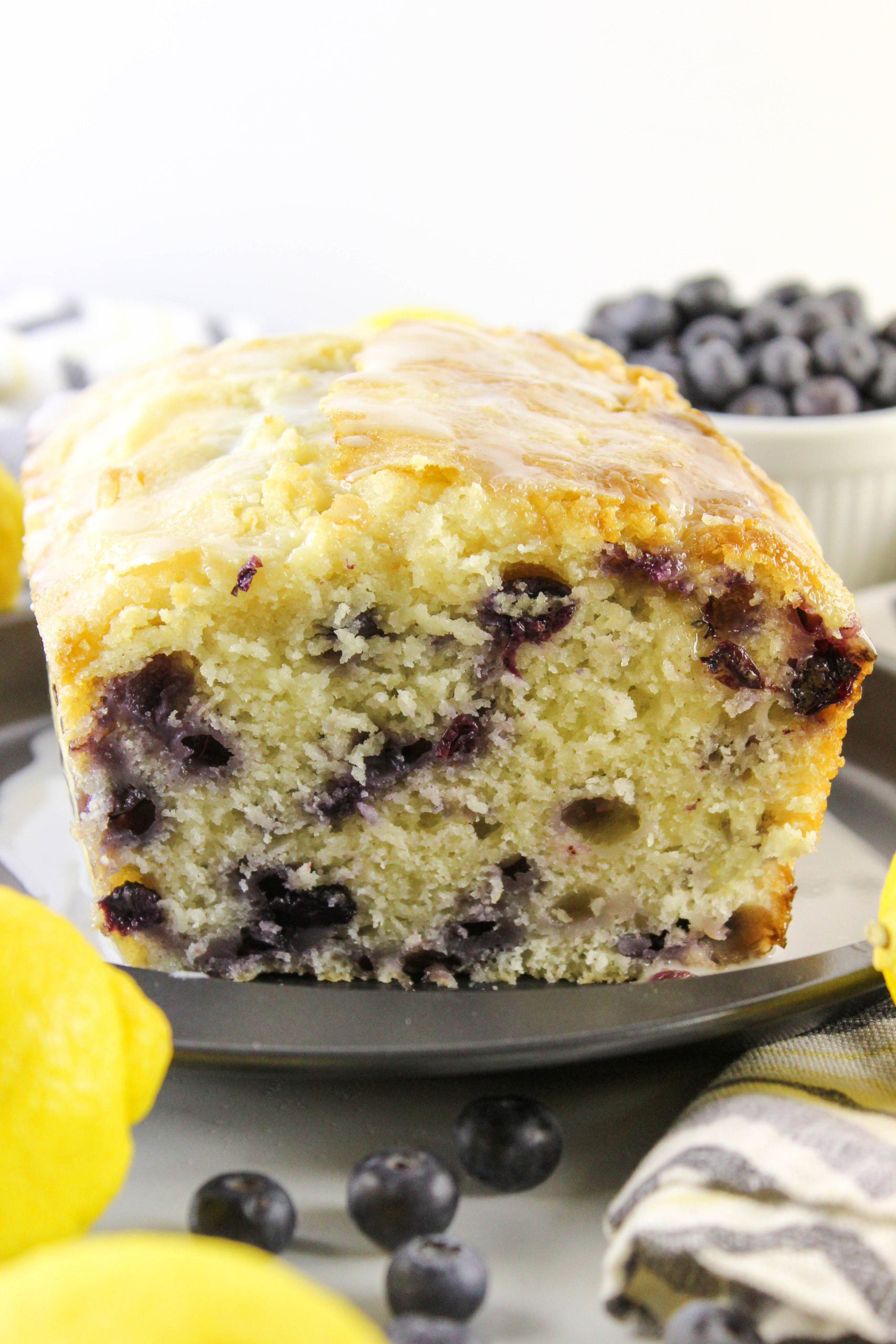 Vegan Lemon Blueberry Bread Baking You Happier