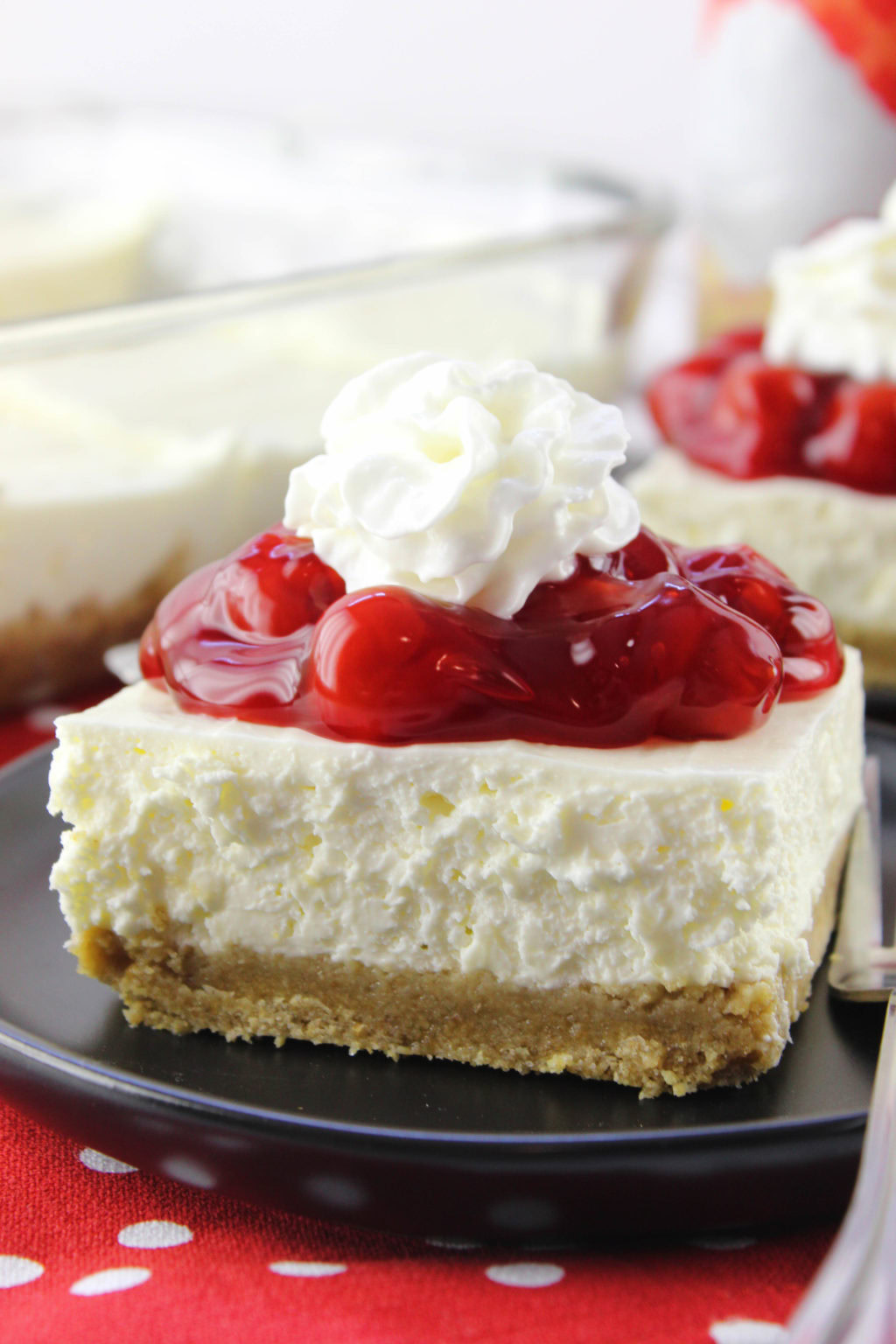 No Bake Cherry Cheesecake Bars Baking You Happier