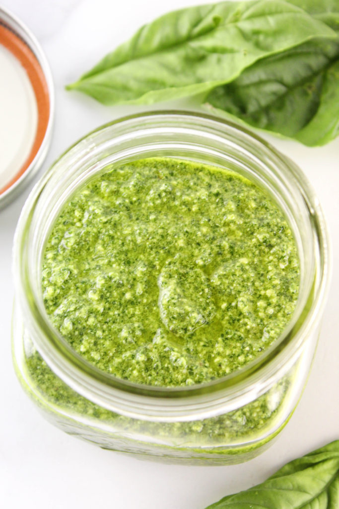 Spinach Basil Pesto Sauce