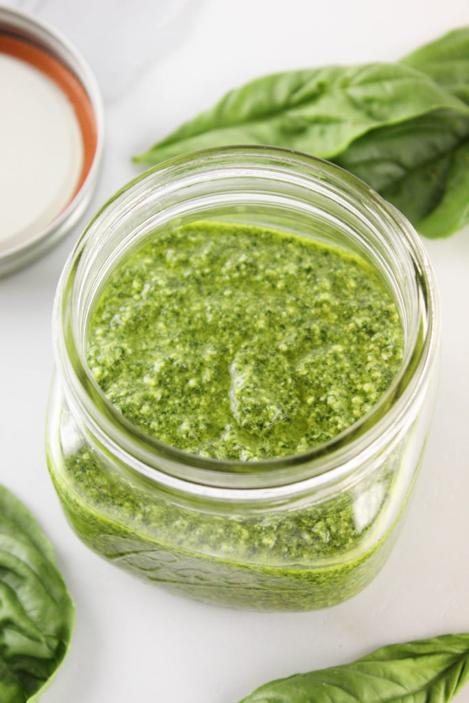 Spinach Basil Pesto Sauce