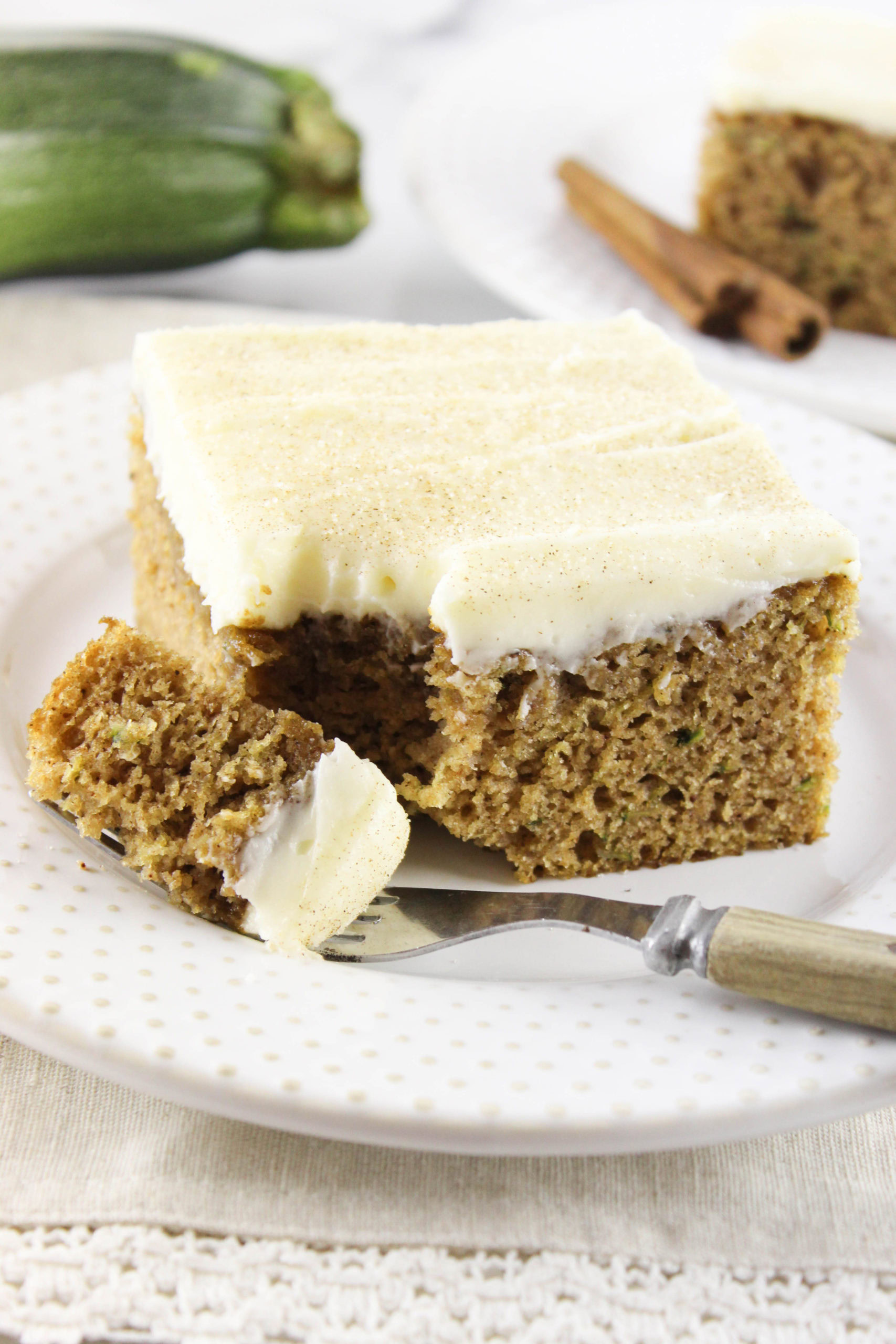 Cinnamon Zucchini Cake Baking You Happier