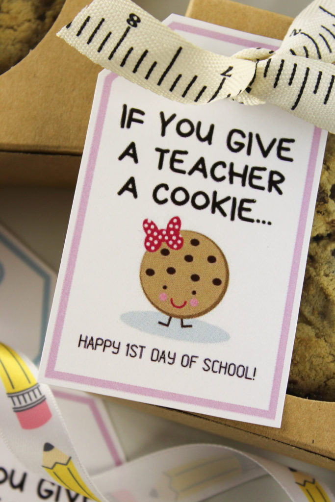 If You Give a Teacher a Cookie Free Printable Gift Tags