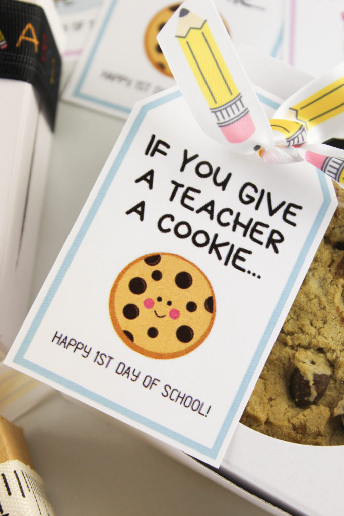 If You Give a Teacher a Cookie Free Printable Gift Tags
