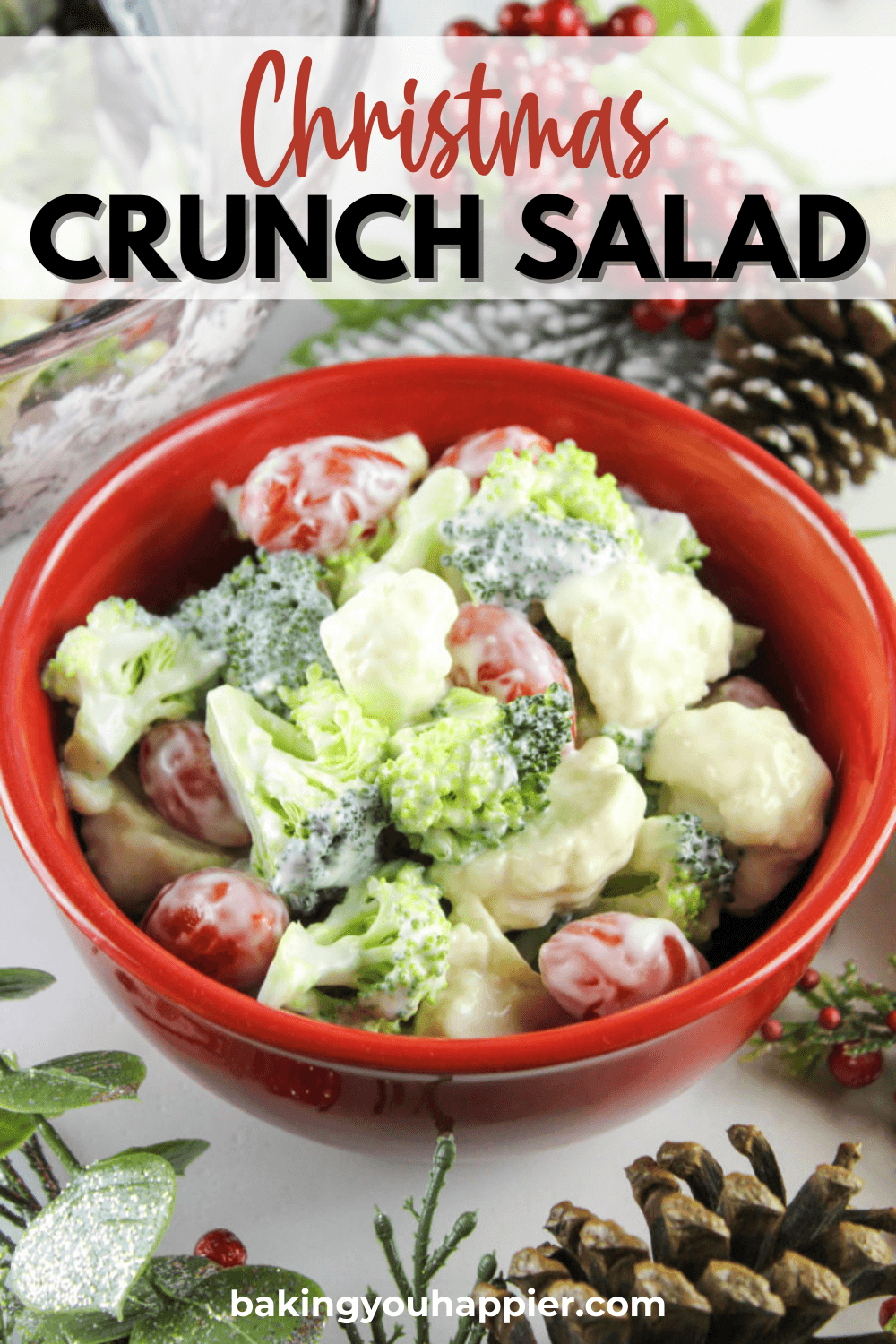 Christmas Crunch Salad - Baking You Happier
