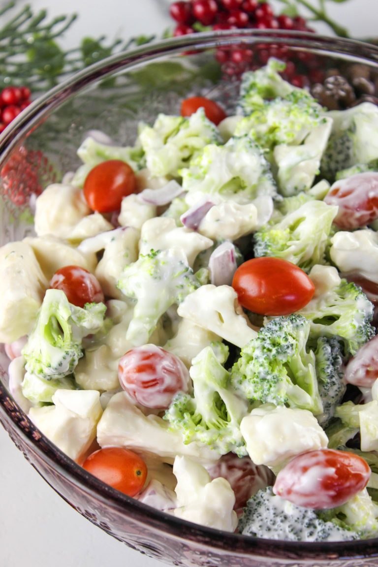 Christmas Crunch Salad - Baking You Happier