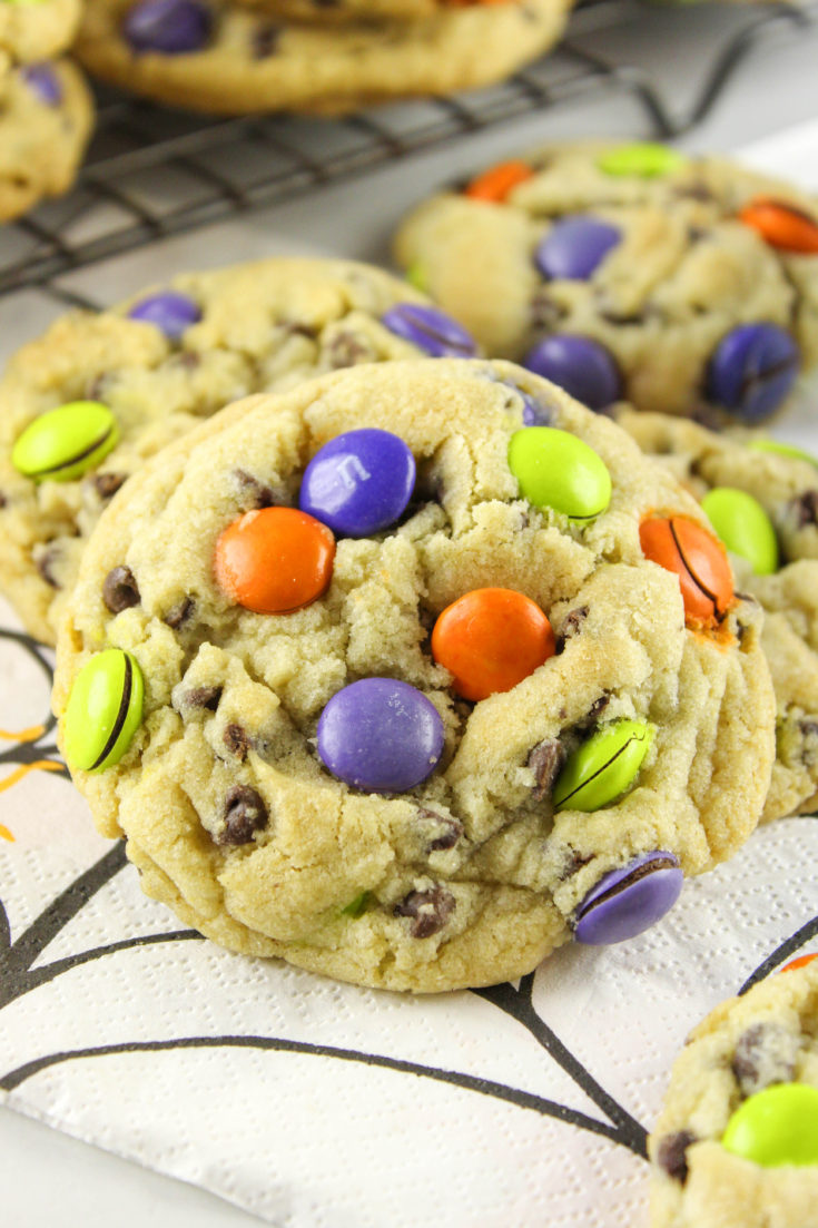 Halloween M&M Cookies