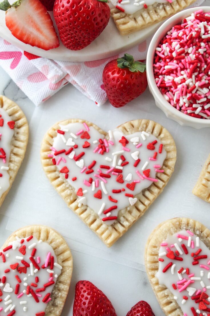 Heart Shaped Valentine's Day Pop Tarts