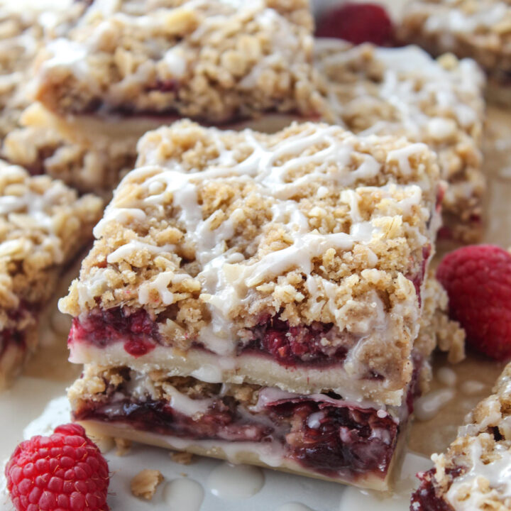 Raspberry Streusel Shortbread Bars