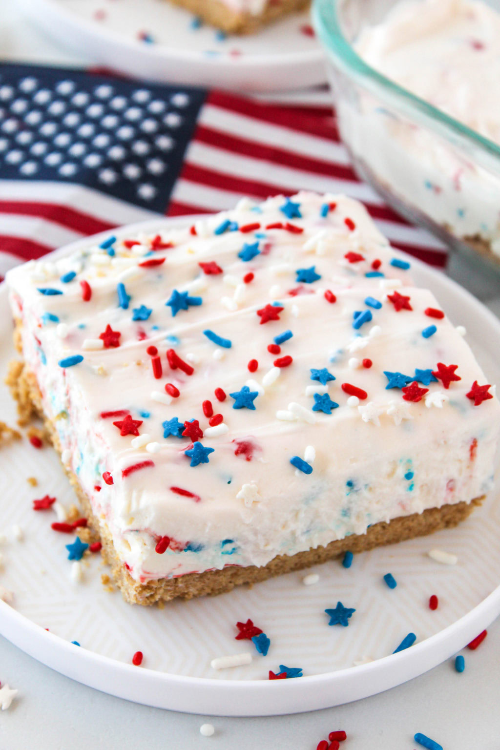 Patriotic No Bake Cheesecake  Baking You Happier