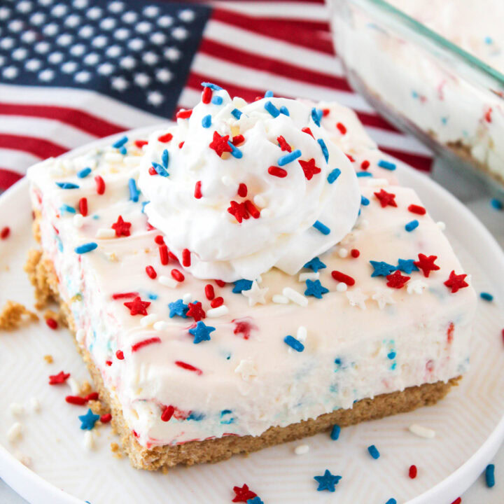 Patriotic No Bake Cheesecake