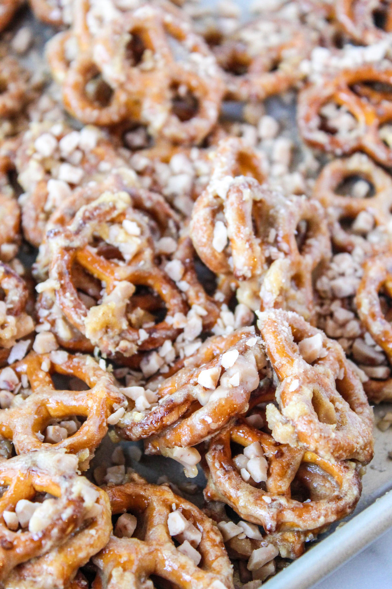 Butter Toffee Pretzels Baking You Happier