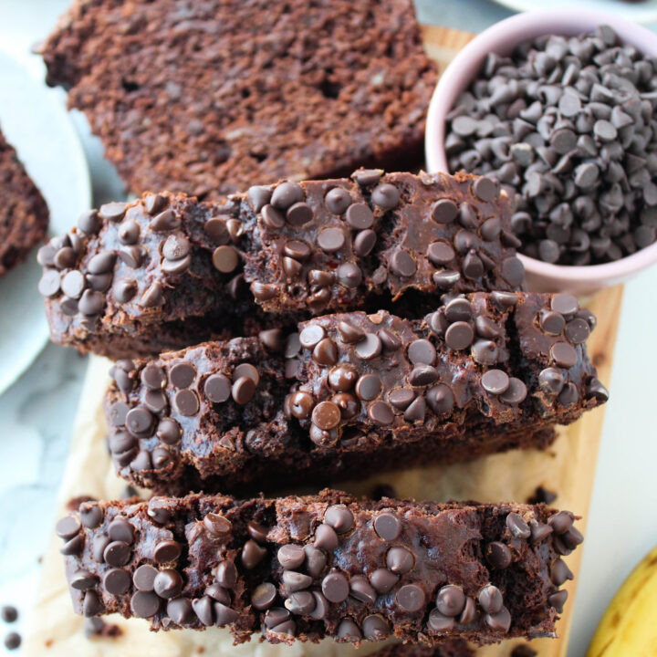 Vegan Chocolate Banana Bread