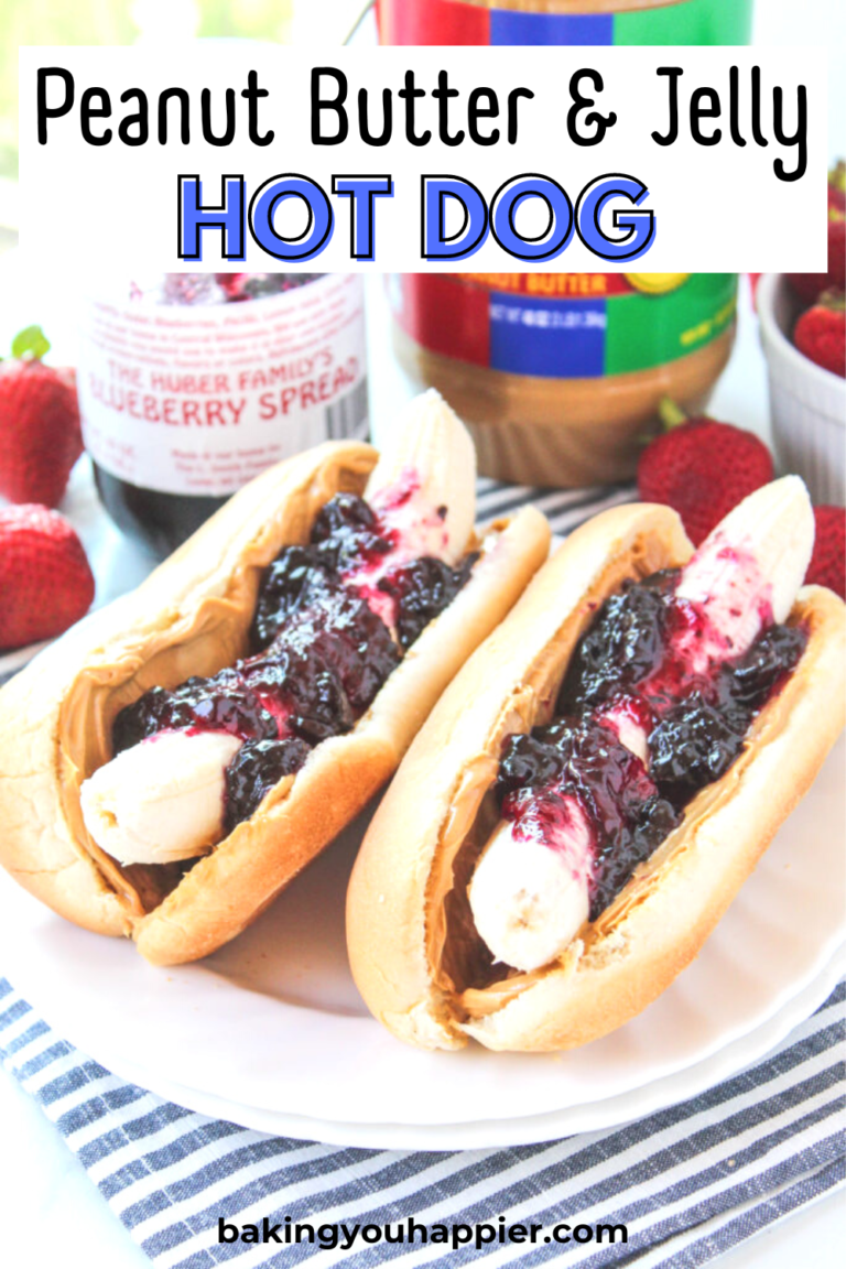 Peanut Butter & Jelly Hot Dog Baking You Happier