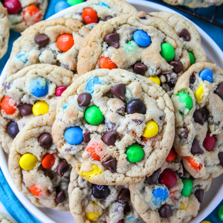 Soft & Chewy M&M Cookies