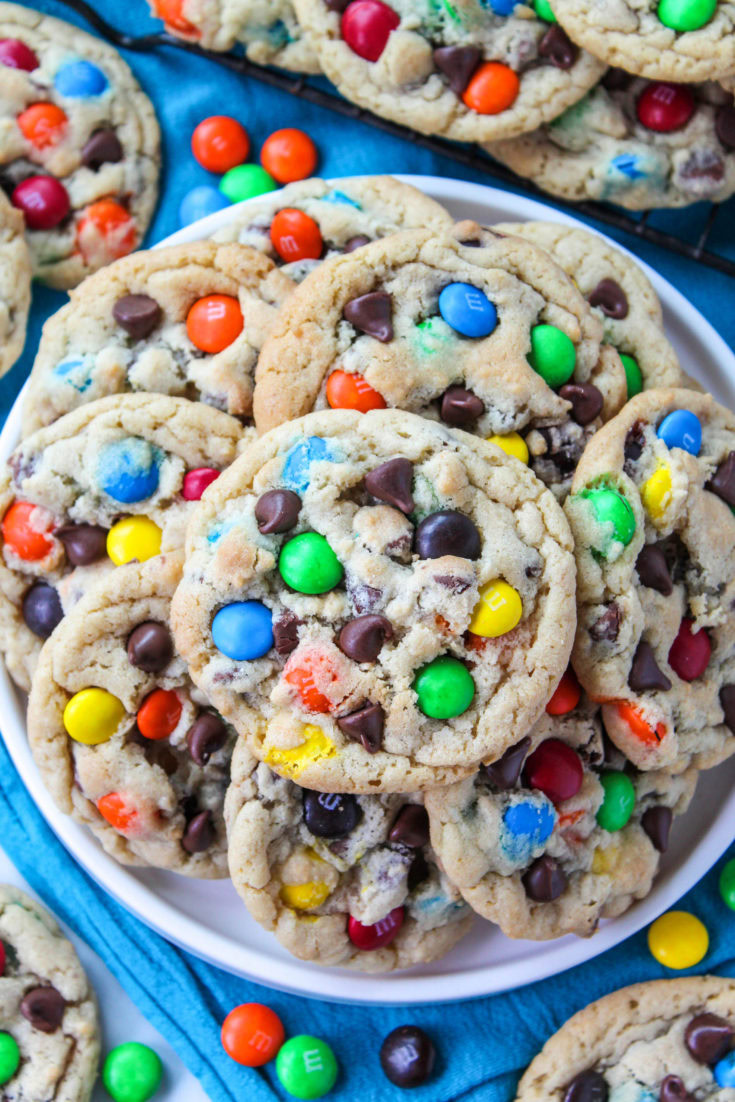 Soft & Chewy M&M Cookies