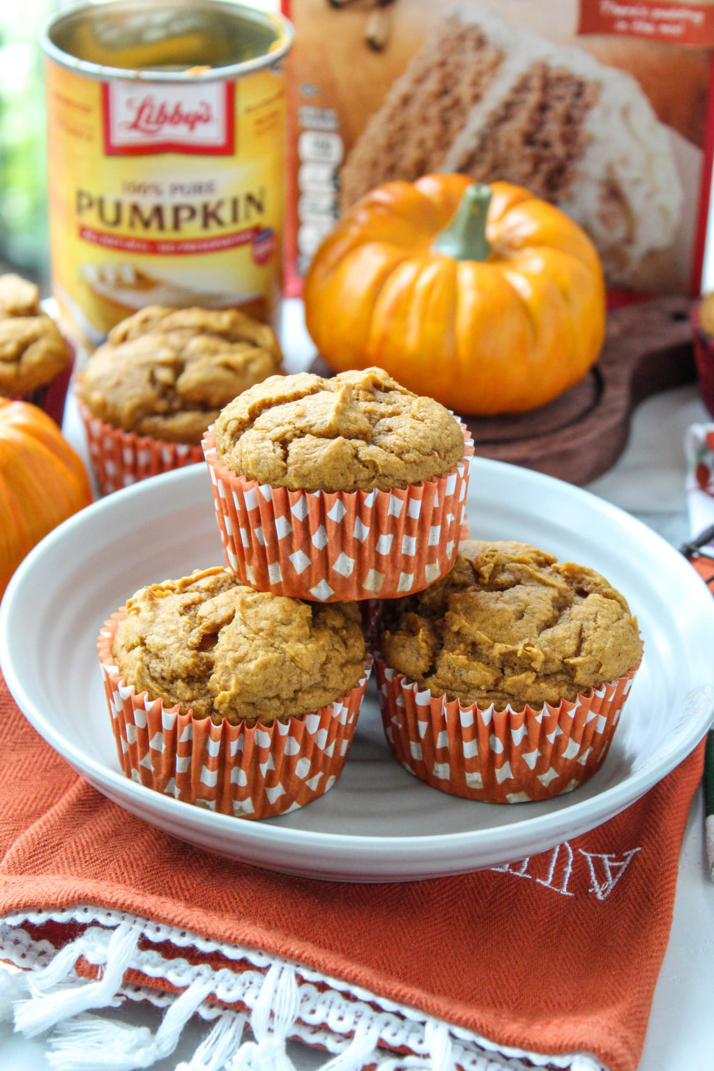 3Ingredient Pumpkin Muffins Baking You Happier