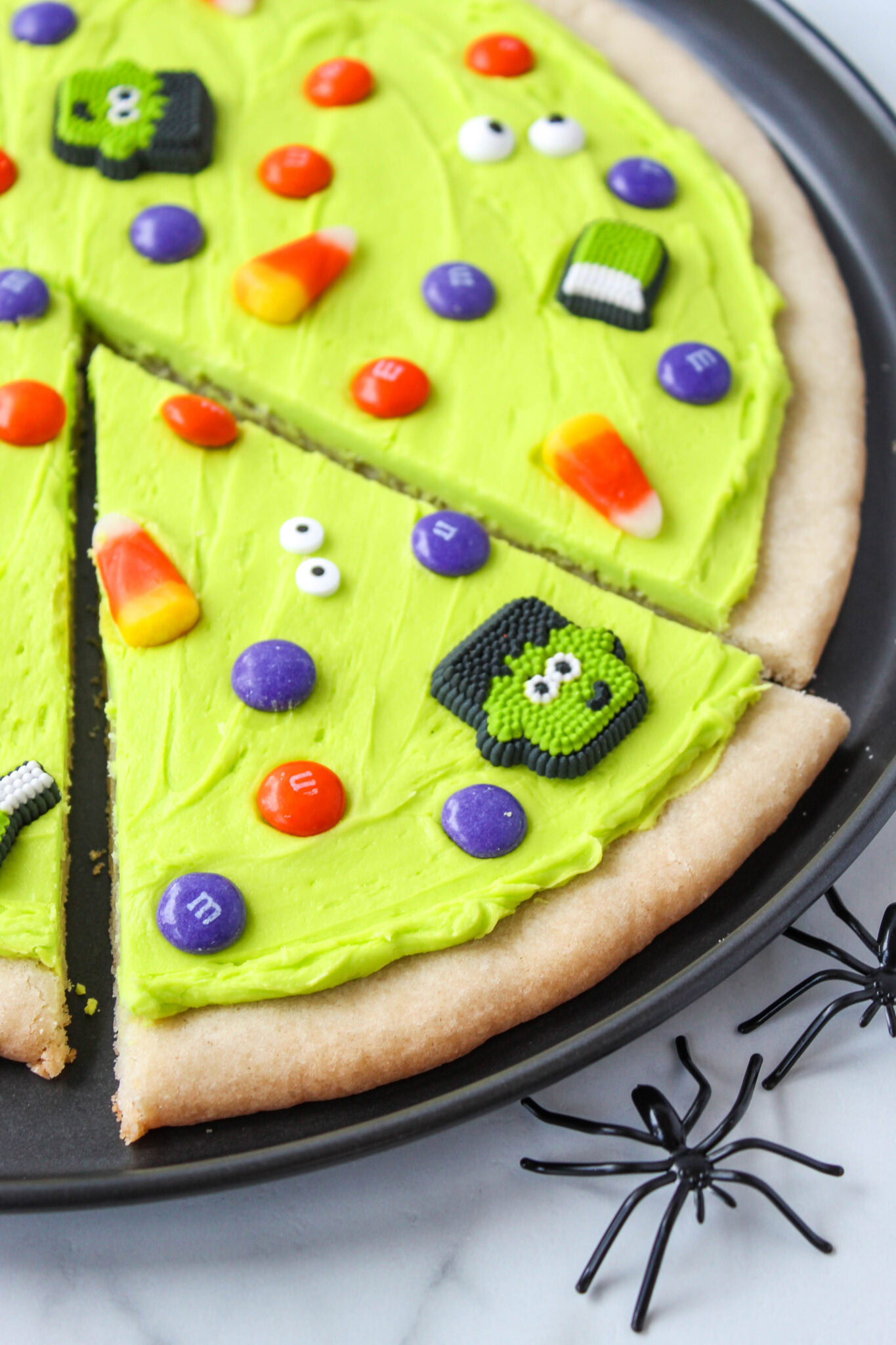 Halloween Cookie Pizza | Baking You Happier