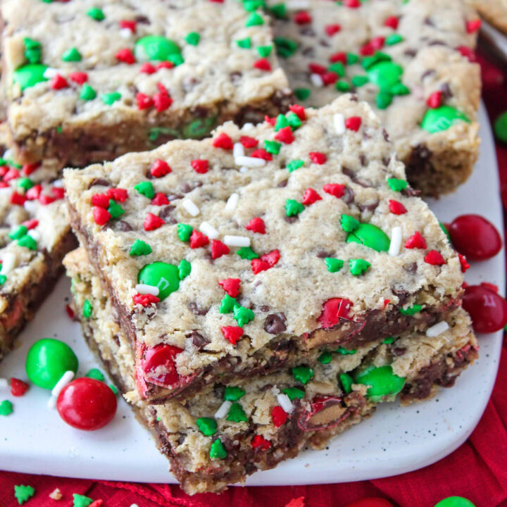 Santa's Peanut Butter Cookie Bars