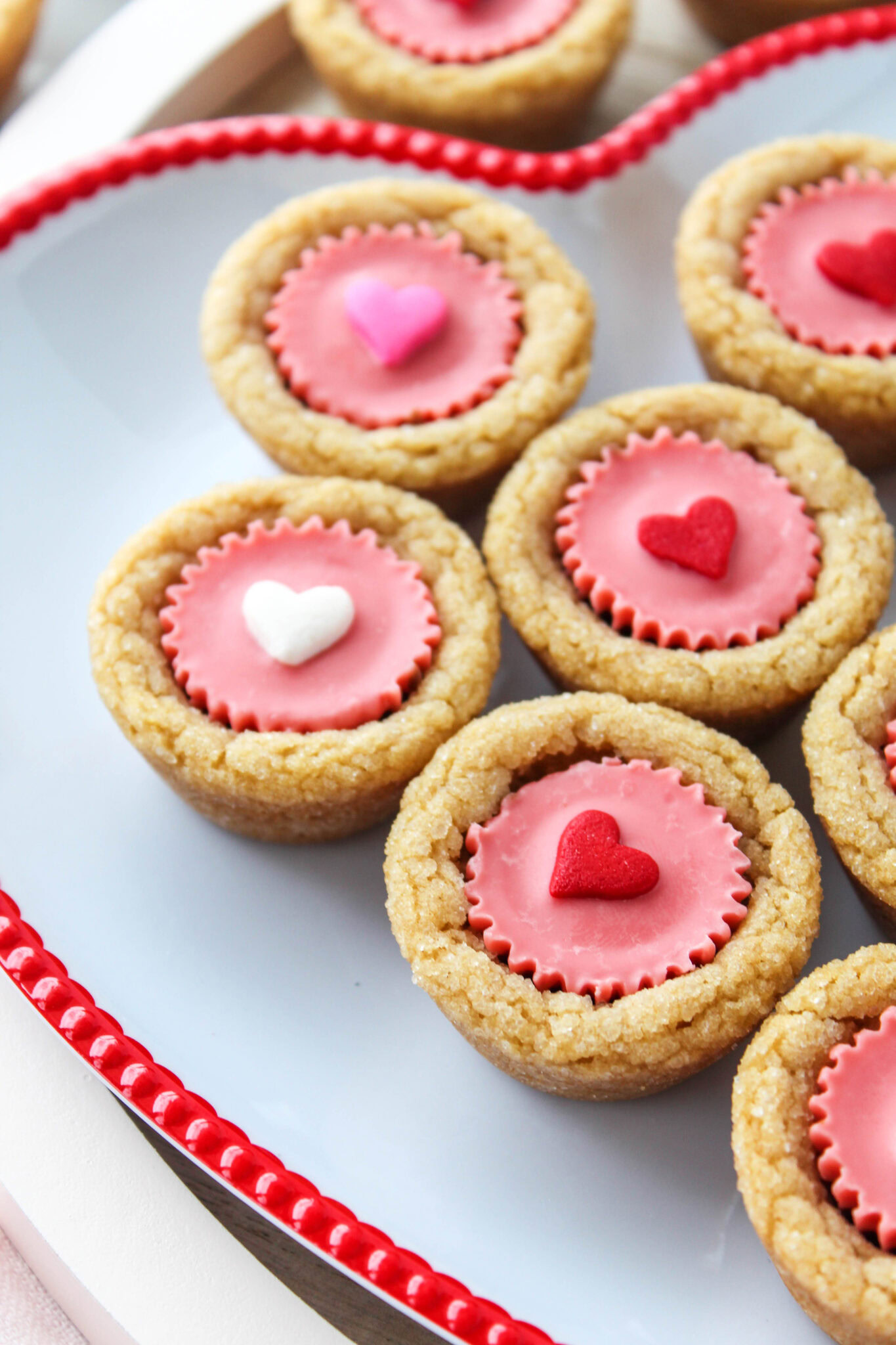 Valentine Peanut Butter Cookie Cups Baking You Happier