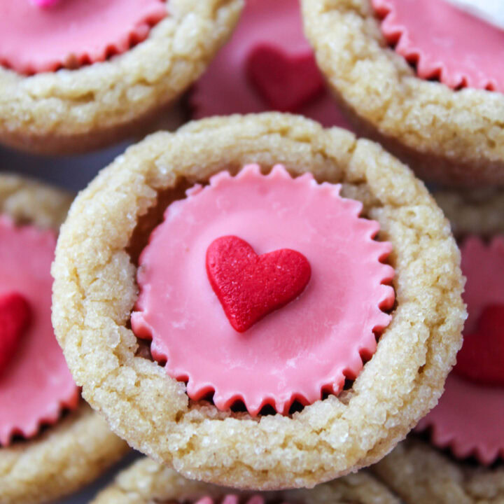 Valentine Peanut Butter Cookie Cups