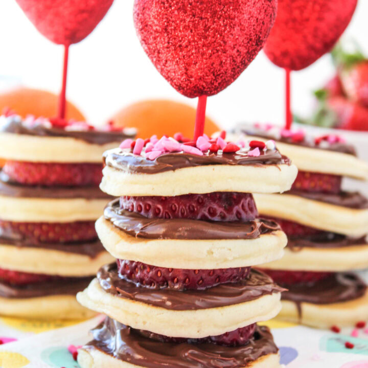 Valentine Mini-Pancake Stacks