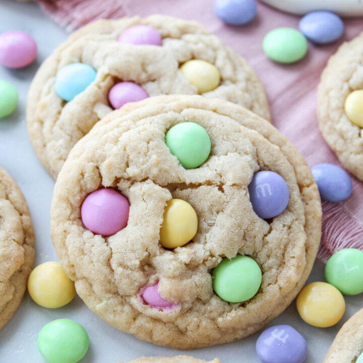 Soft & Chewy M&M Easter Cookies