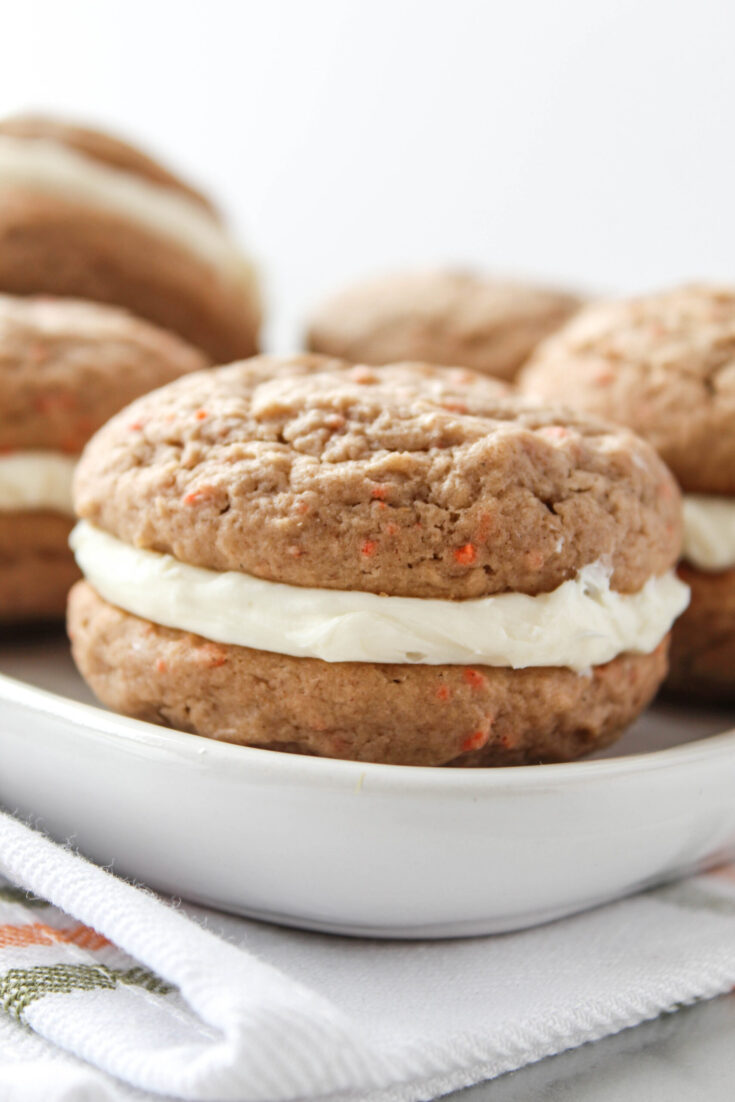 Carrot Cake Mix Whoopie Pies