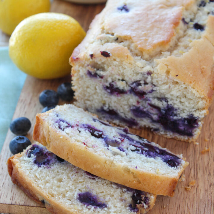 Vegan Lemon Blueberry Bread