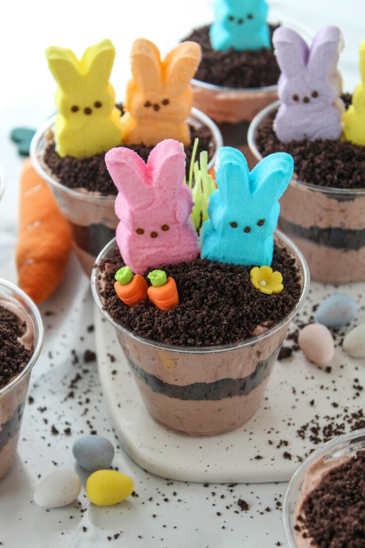 Easter Oreo Dirt Cake Cups