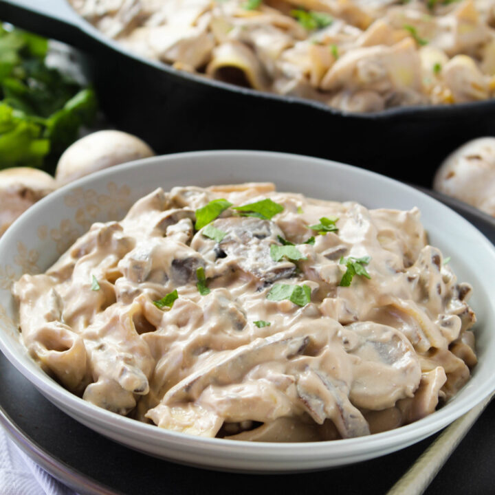 Vegetarian Beef Stroganoff