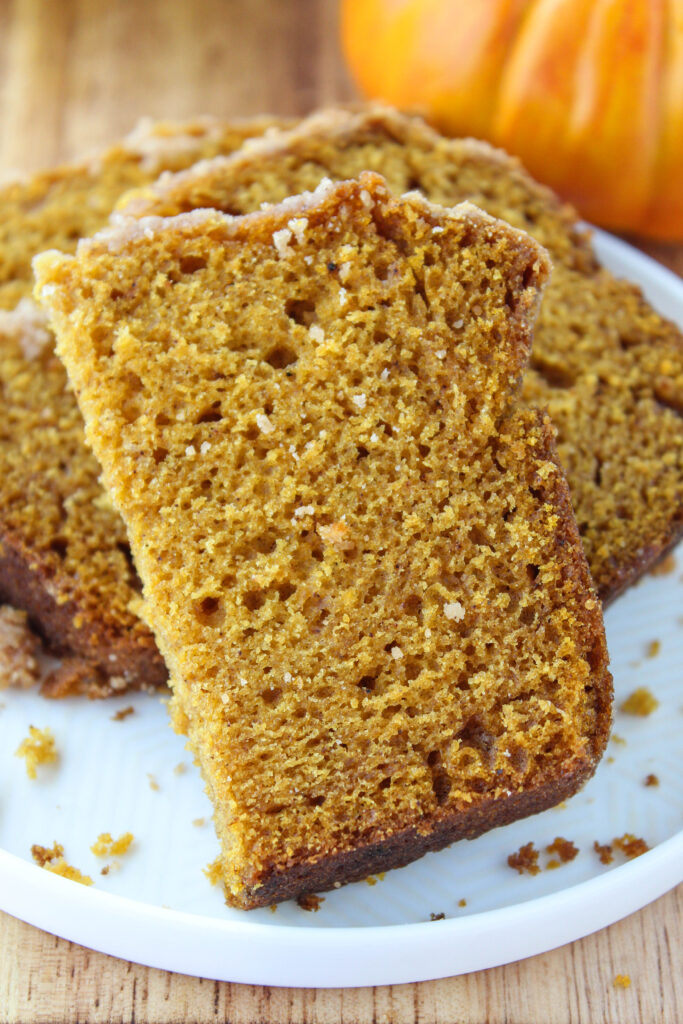 Pumpkin Bread with Crumb Topping | Baking You Happier