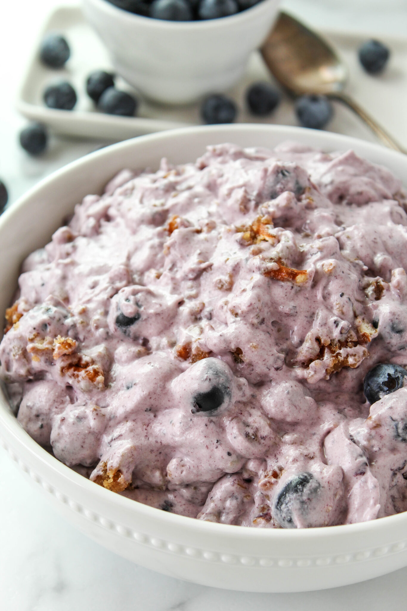 Blueberry Pretzel Salad Baking You Happier