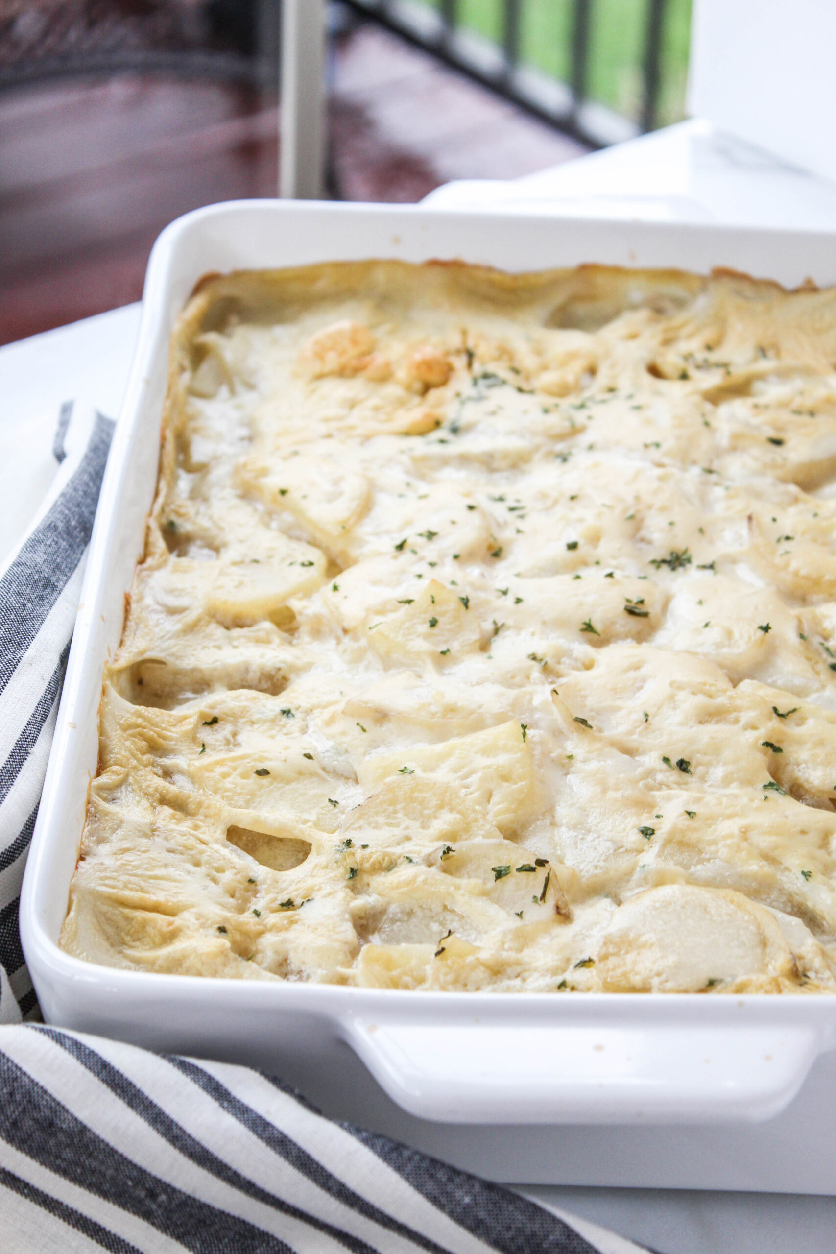 Vegan Scalloped Potatoes Baking You Happier