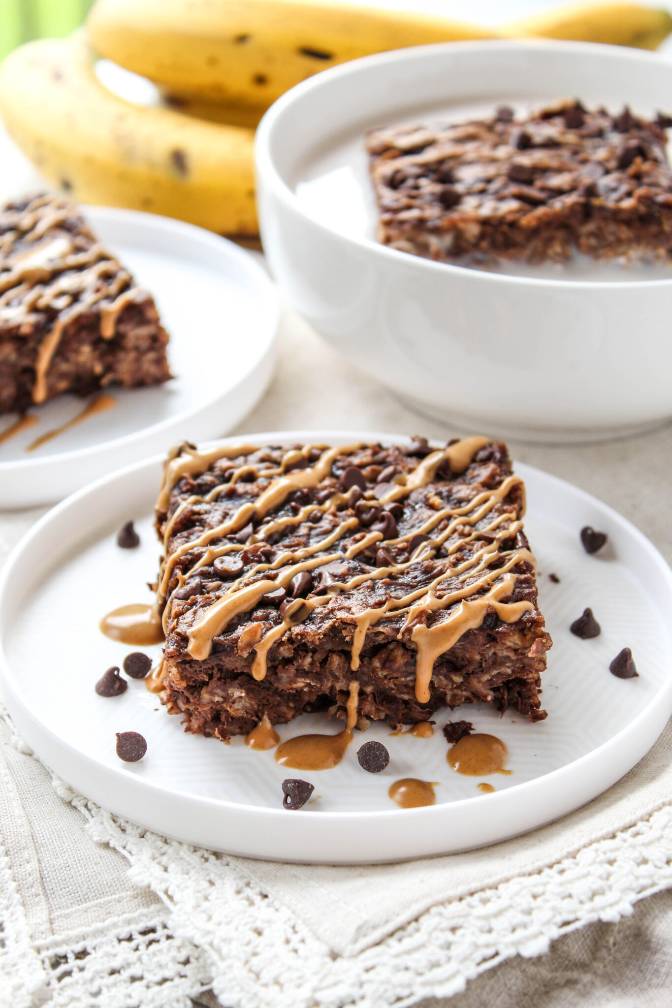 Peanut Butter Brownie Baked Oatmeal Baking You Happier
