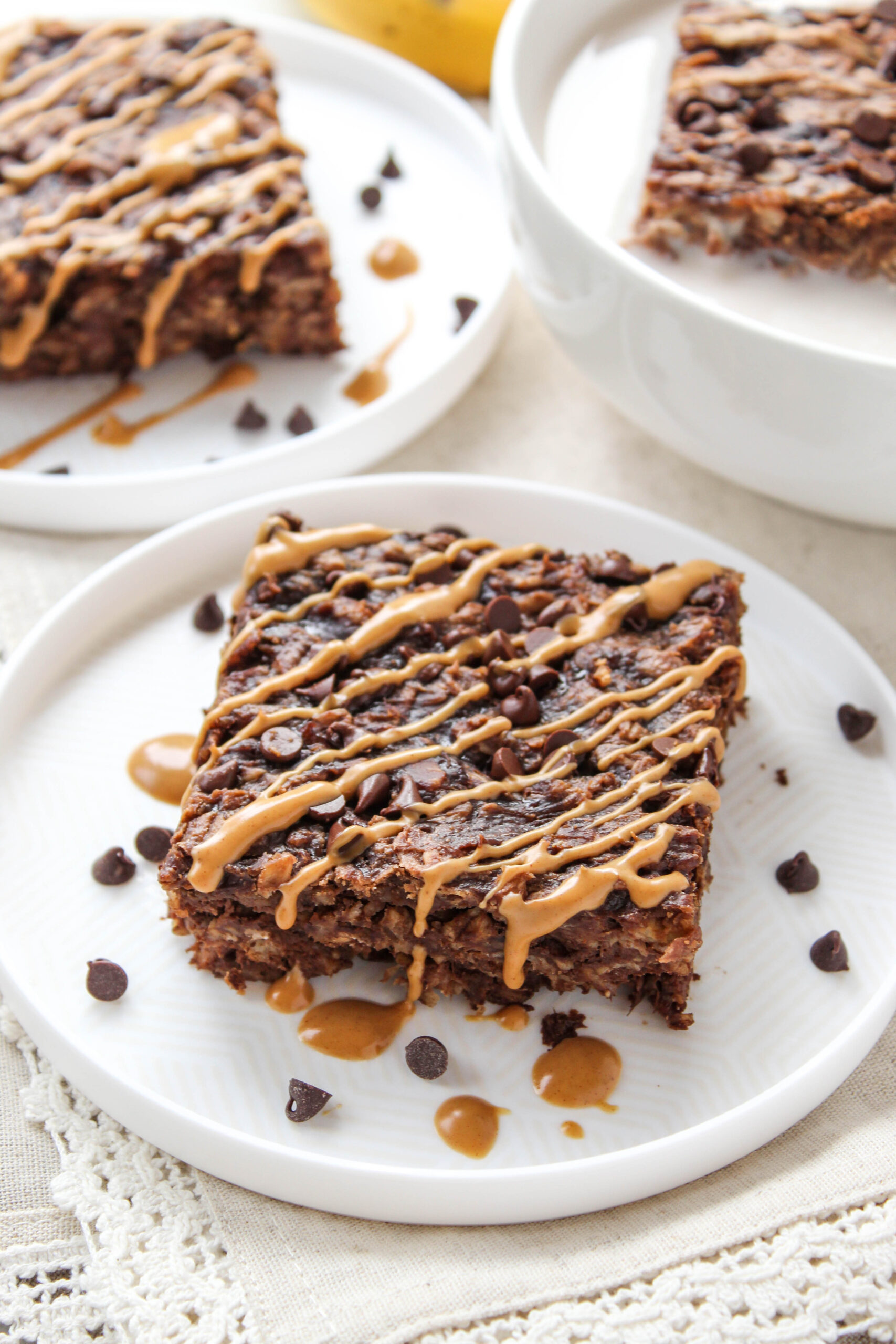 Peanut Butter Brownie Baked Oatmeal Baking You Happier