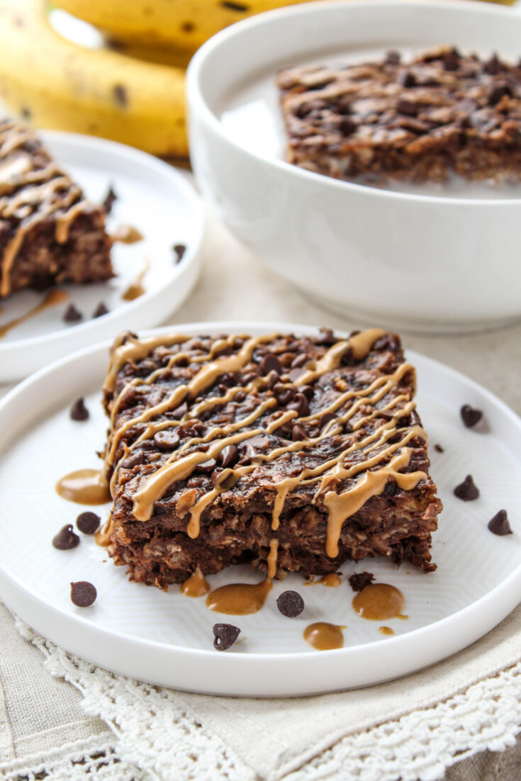 Peanut Butter Brownie Baked Oatmeal