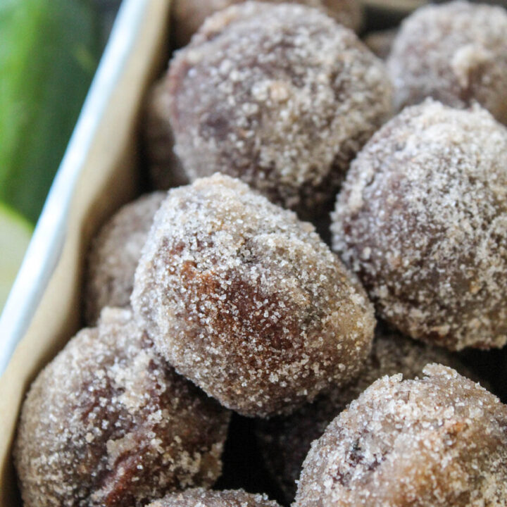 Mini Chocolate Zucchini Donut Muffins