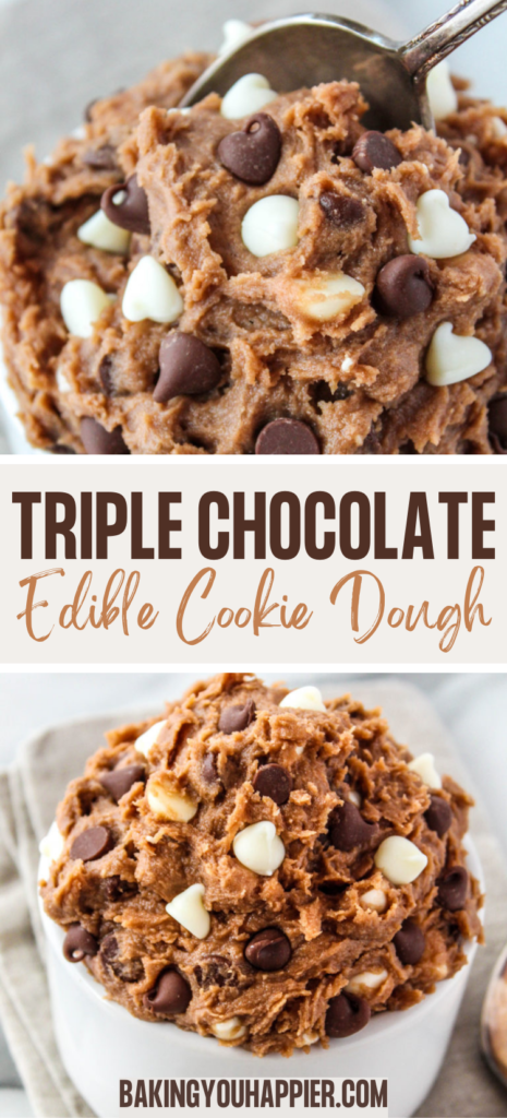 Triple Chocolate Edible Cookie Dough