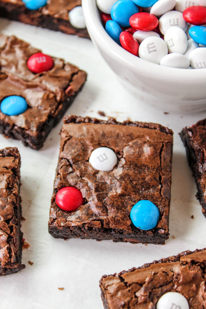 M&M Brownies - Dinners, Dishes, and Desserts