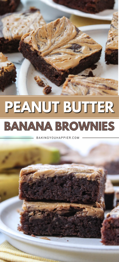 Vegan Peanut Butter Banana Brownies