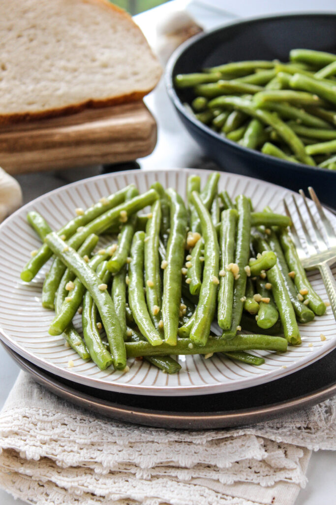 Buttery Garlic Green Beans - Baking You Happier