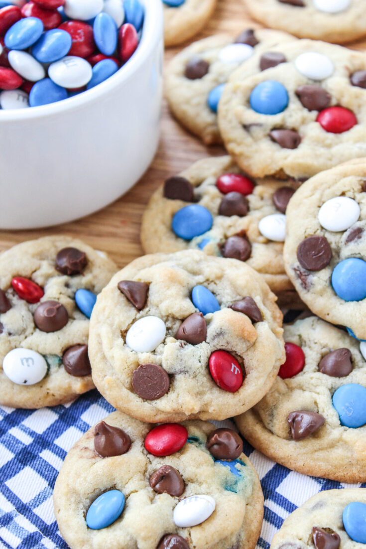 4th of July Chocolate Chip Cookies