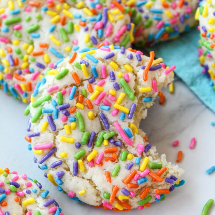 Birthday Sprinkle Cake Mix Cookies